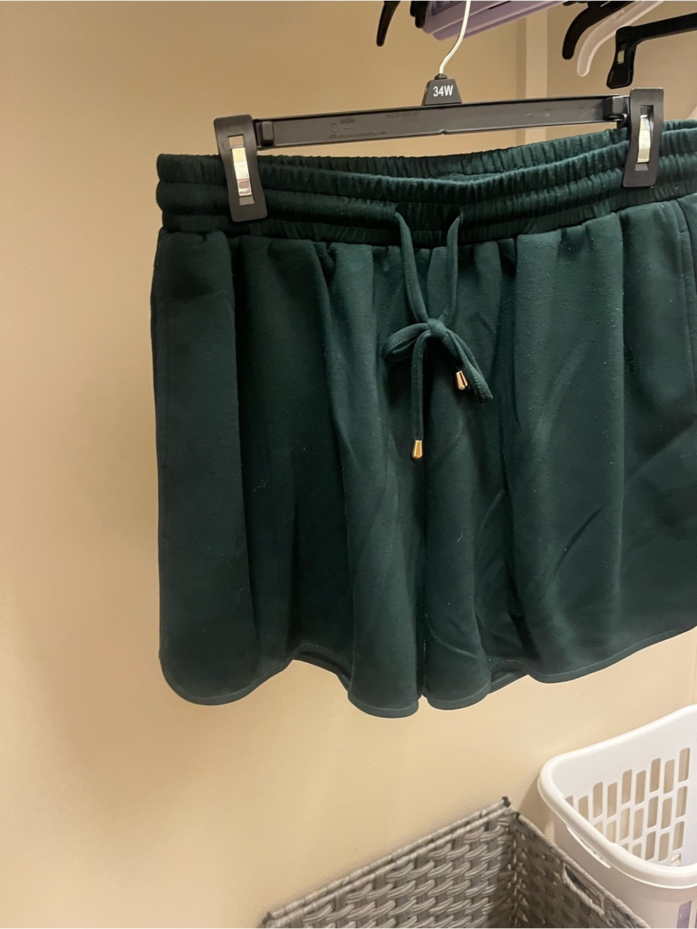 Women's Forest Green Drawstring Skirt
